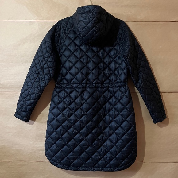 Athleta | Whisper Featherless Parka Quilted Puffer Jacket Hood Black Size M - Picture 9 of 13